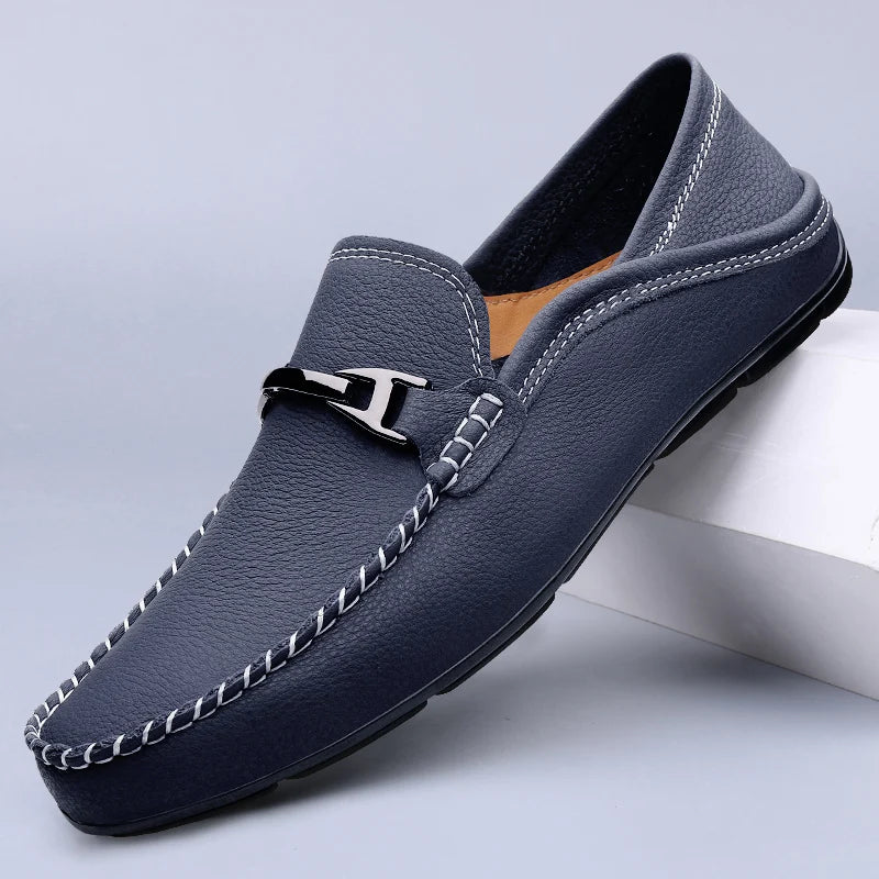 SALVATORE LOAFERS - MEN’S GENUINE LEATHER SLIP-ON SHOES