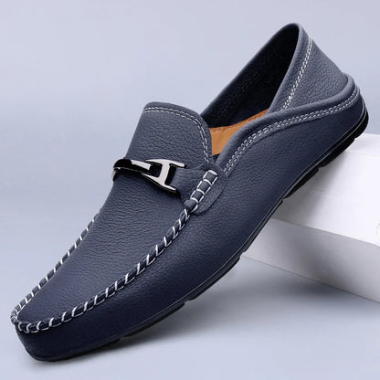 SALVATORE LOAFERS - MEN’S GENUINE LEATHER SLIP-ON SHOES