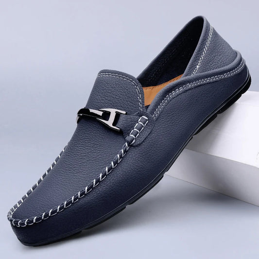 SALVATORE LOAFERS - MEN’S GENUINE LEATHER SLIP-ON SHOES