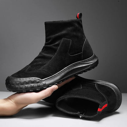 STRAVON BOOTS - MEN’S FLANNEL HIGH-CUT BOOTS