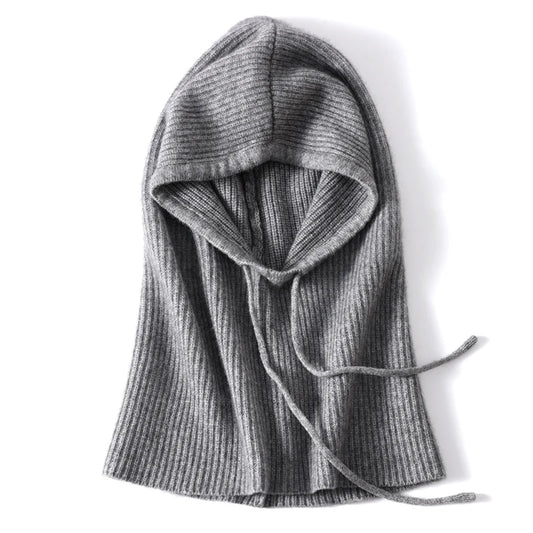 Woolveil Hooded Balaclava Hat - Women's Soft Wool Winter Neck & Face Cover
